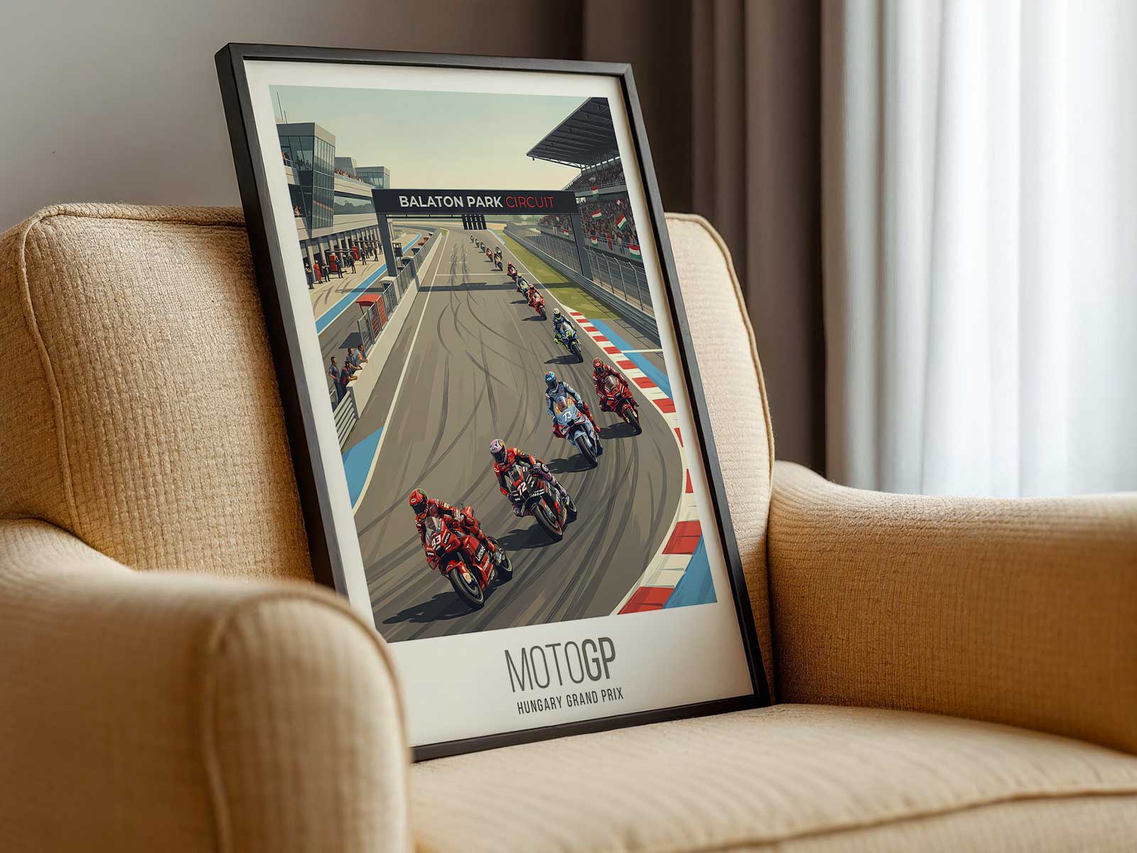 alex marquez racing on motogp track with crowd atmosphere