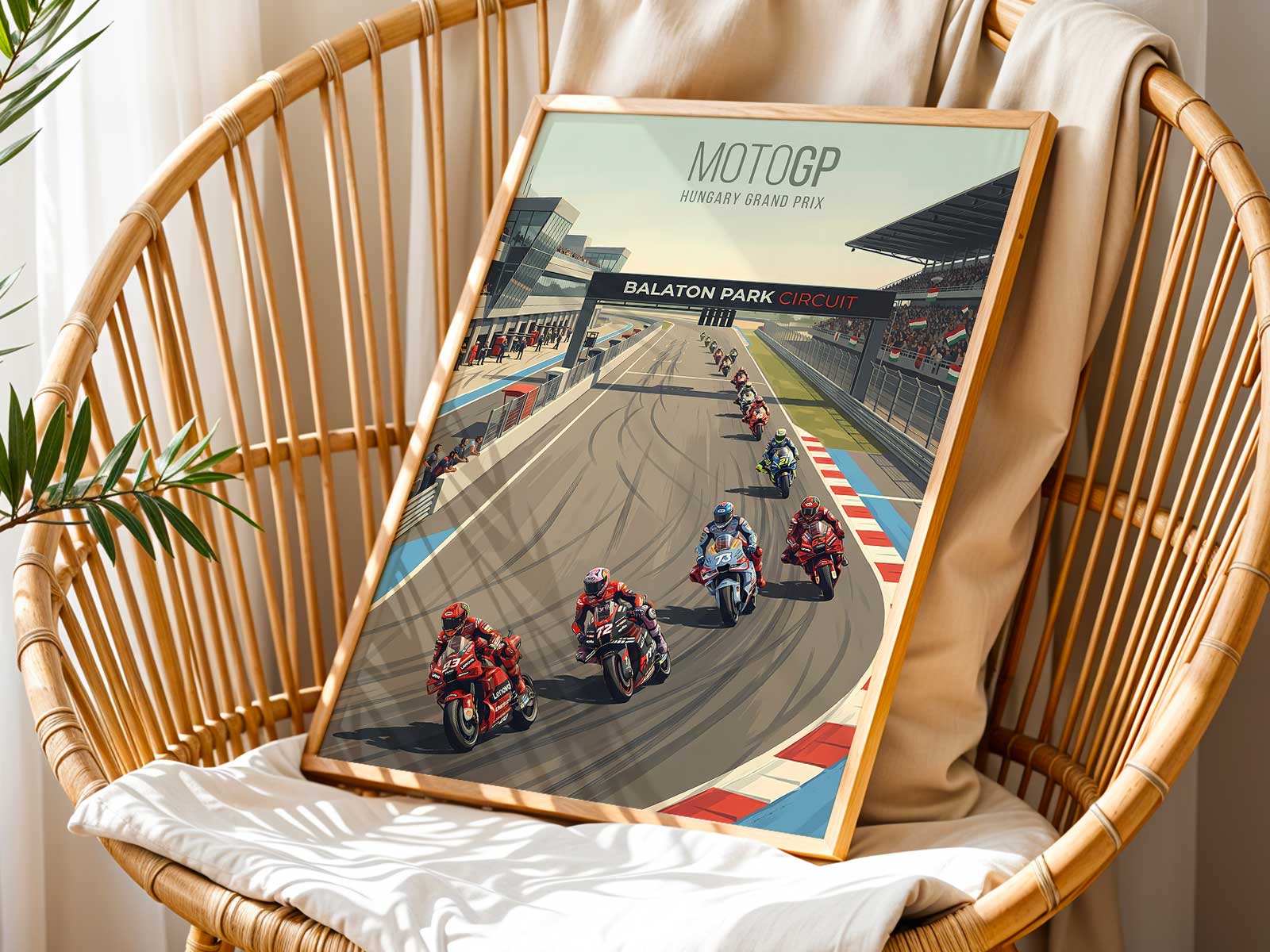 alex marquez in dynamic racing scene with motion blur