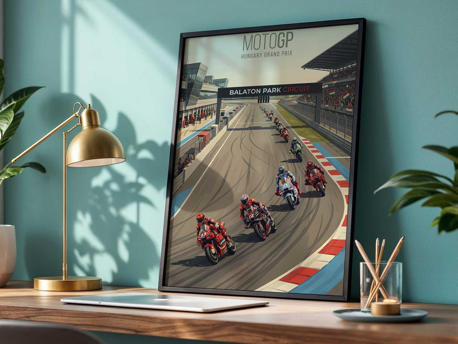 alex marquez motorcycle at high speed on circuit