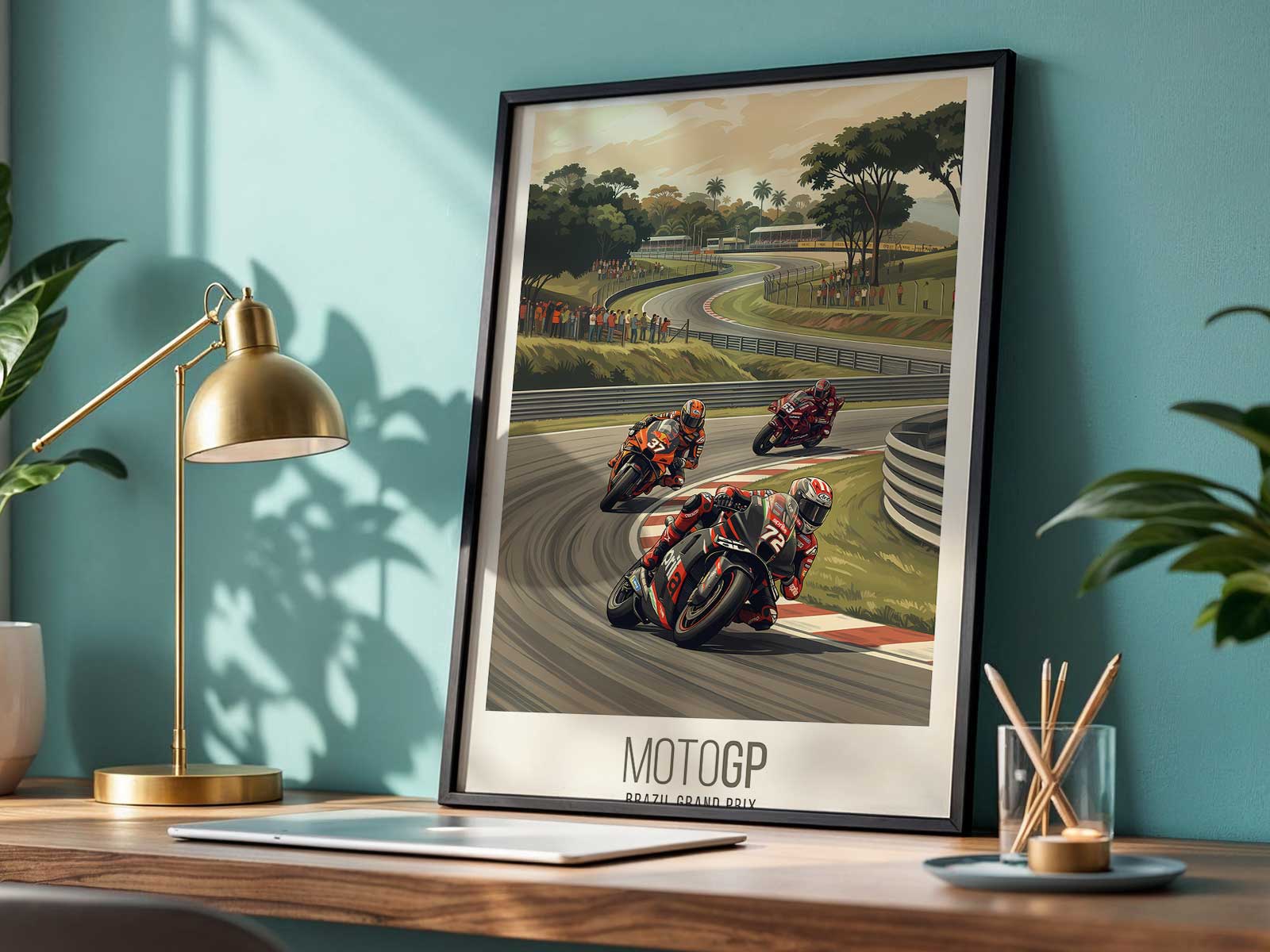 Ayrton Senna Goiânia motogp brazil art print for motorsport wall art collection