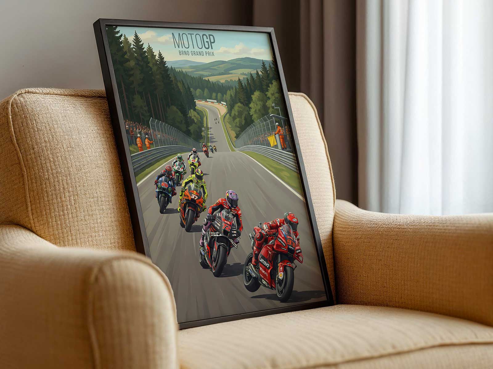honda cbr motogp in dynamic racing scene with motion blur