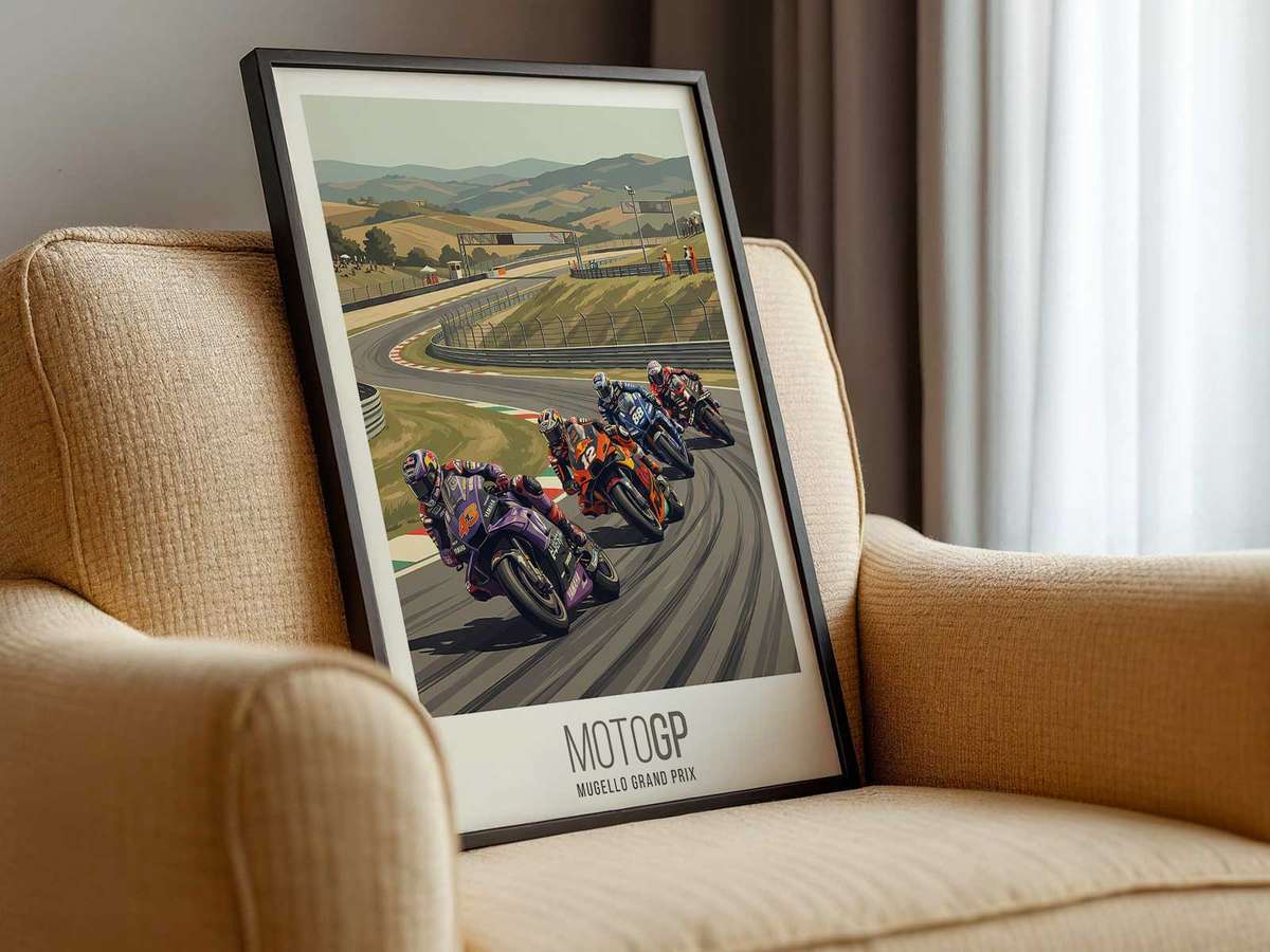 Side profile of Jack Miller on his MotoGP bike, silhouette framed against a dramatic sky