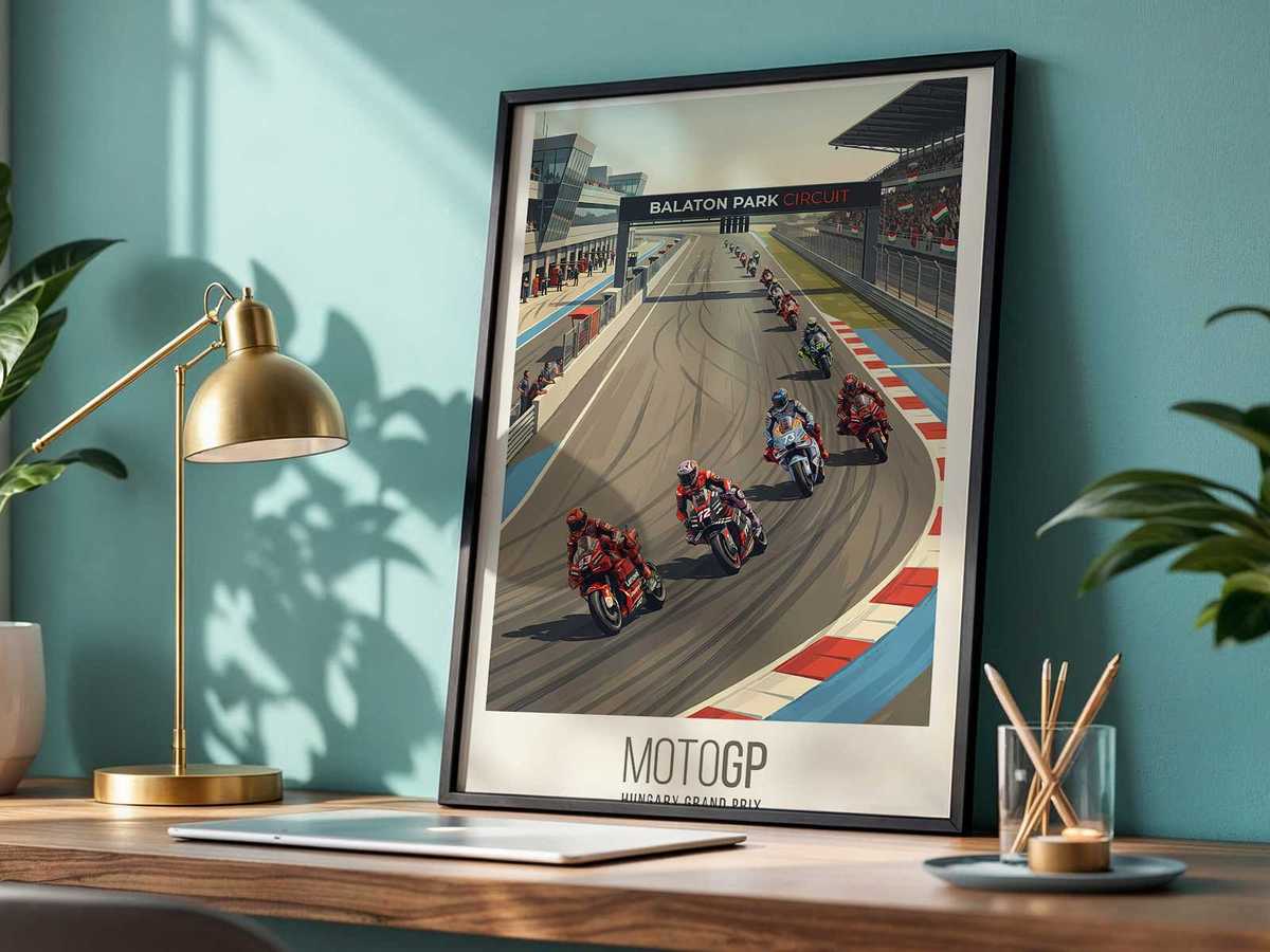 Poster Alex Marquez — Visual Atmosphere Between Landscape, Light and Dramatic… wall art preview with detailed poster presentation