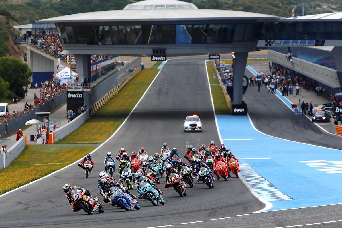 Aerial view of Circuito de Jerez–Ángel Nieto showing the full track layout and surrounding landscape