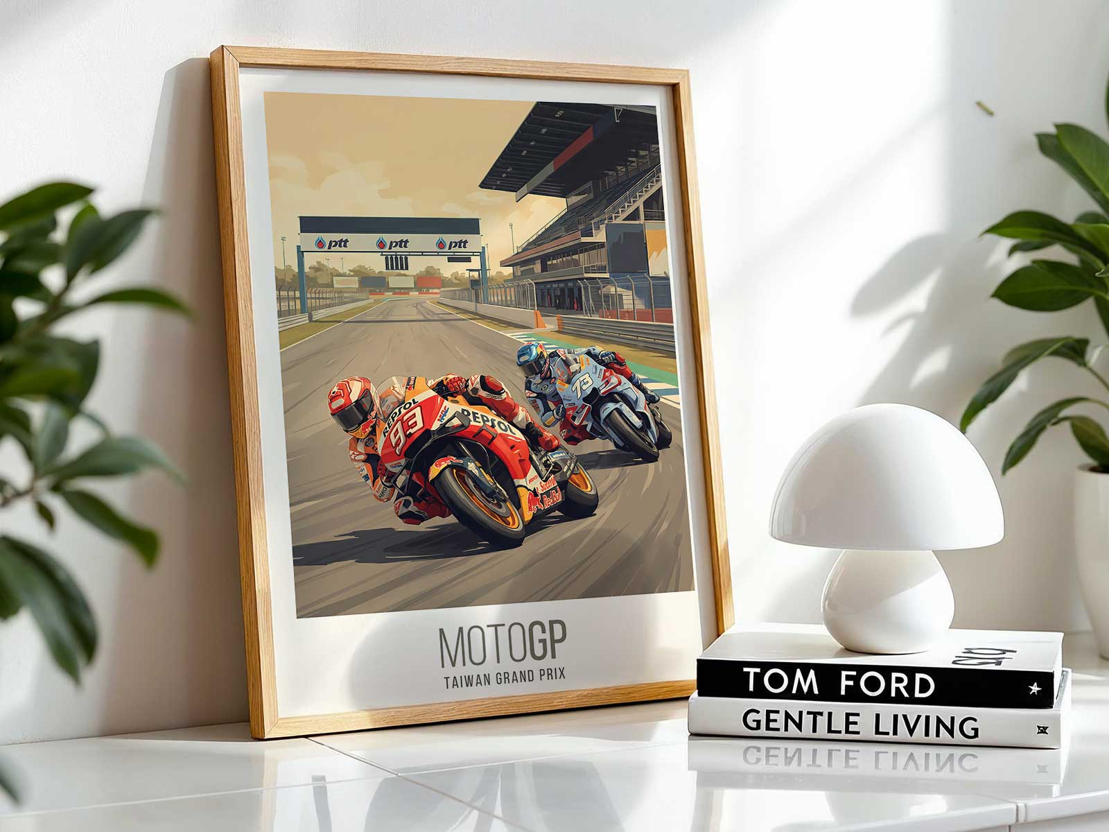 motogp pramac racing ducati poster decor with dynamic team-focused artwork for racing wall art