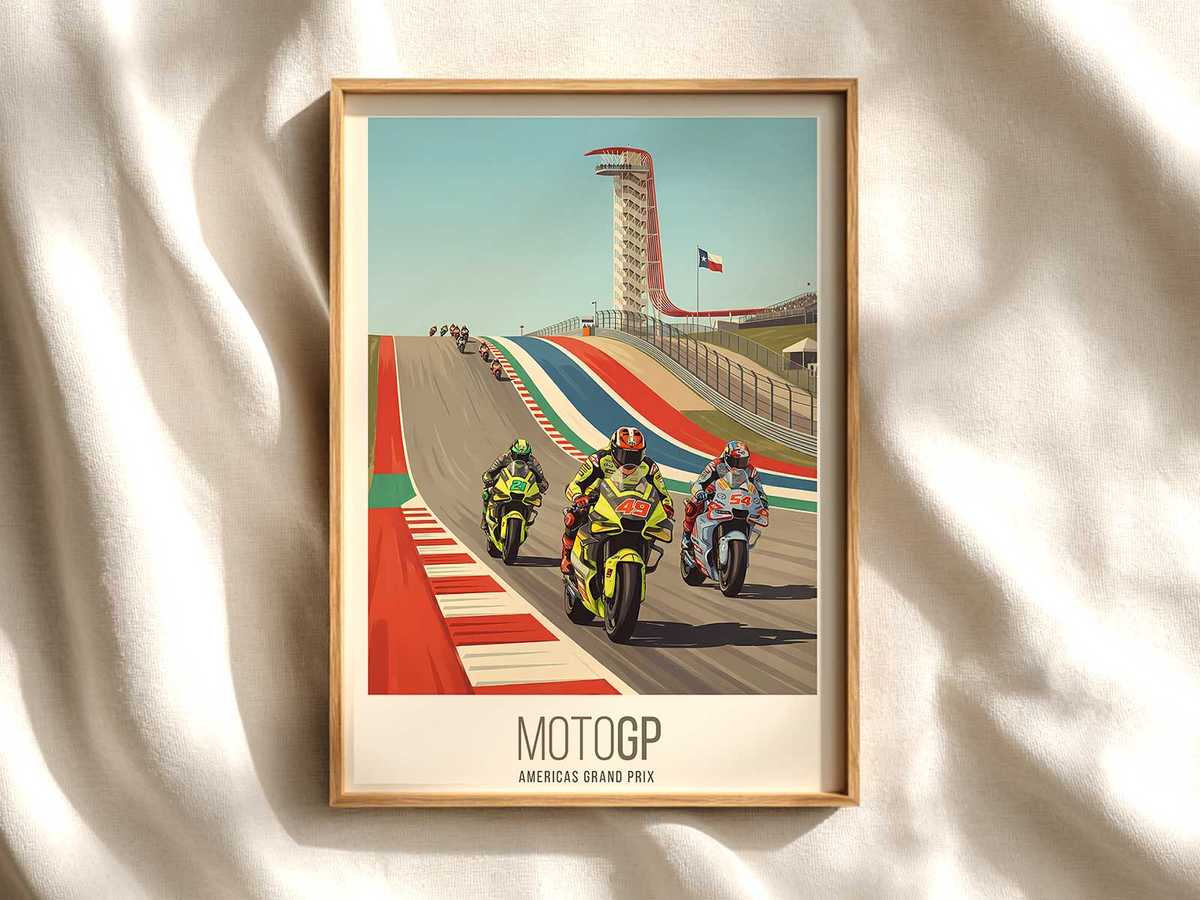 Ducati MotoGP braking moment poster MotoGP poster shown as premium motorcycle racing wall art