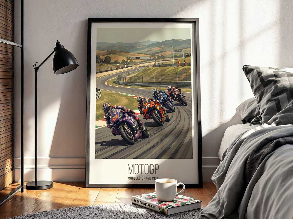Shot highlighting bike compression and rear suspension under braking and acceleration forces