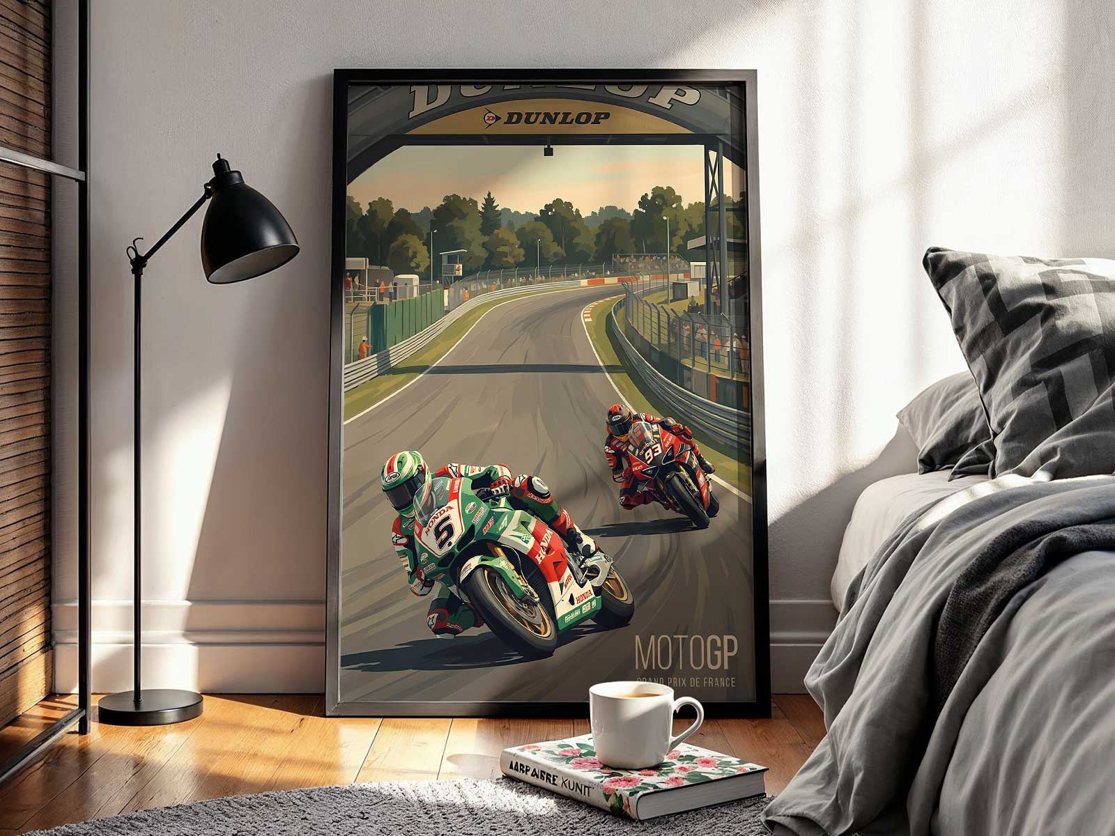 Rolling Pyrenees hills framing a packed grandstand, conveying scale and natural backdrop for the French Grand Prix